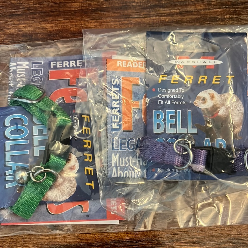 Ferret bell collars - set of 2